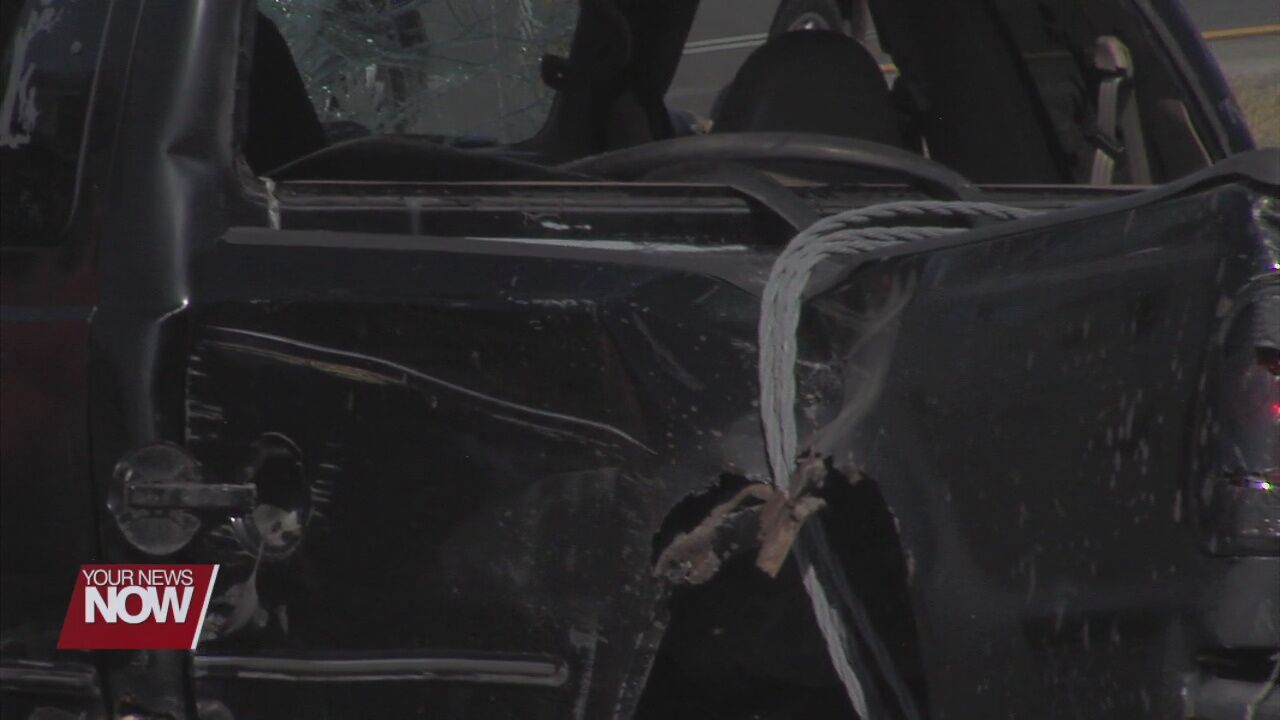 A crash in Perry Township sends two people to the hospital